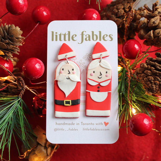 Kate earrings - Mr. and Mrs. Claus